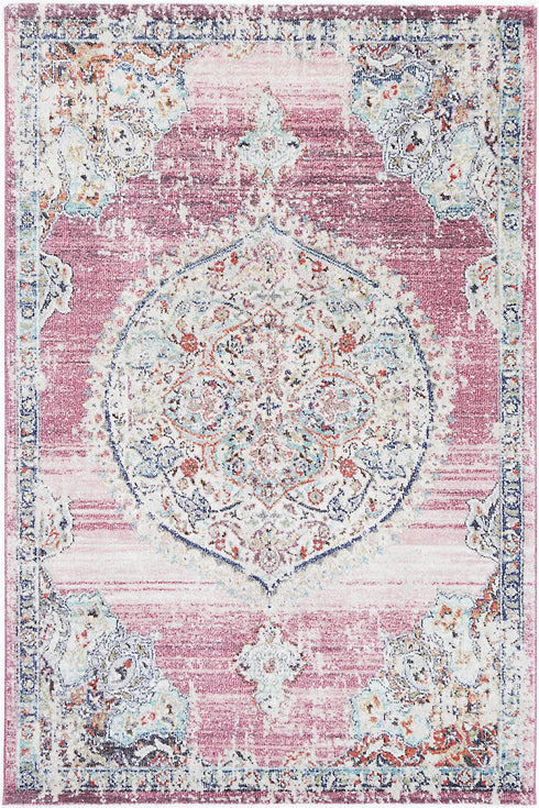 Sydney 6 Medalion Transitional Blush Rug - ADORE RUGS and FLOORING
